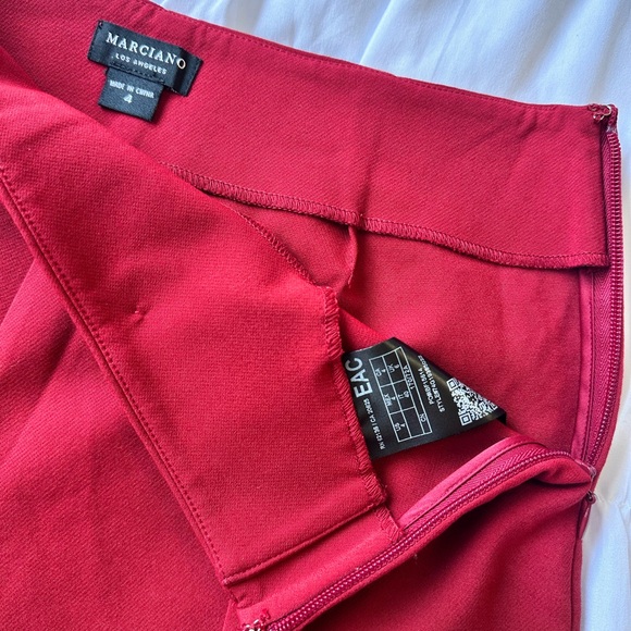 Marciano Red High Waist Shorts - Picture 6 of 6